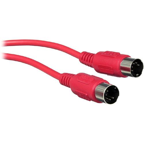 Hosa Technology MIDI to MIDI (STD) Cable (3', Red) MID-303RD