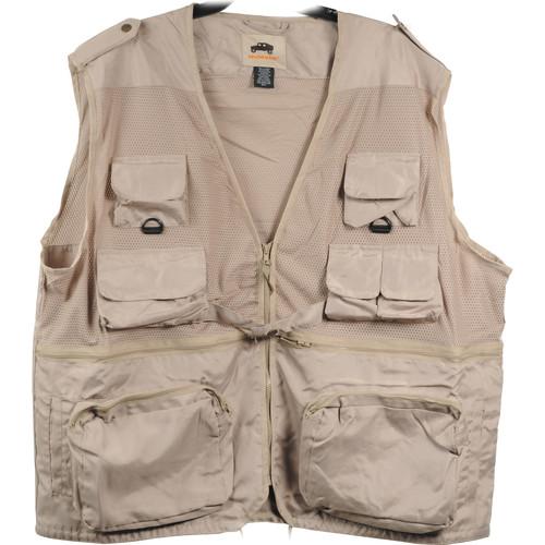 Humvee by CampCo Combat Photo Vest, Large (Khaki) HMV-VC-K-L