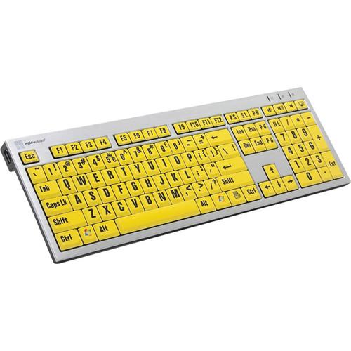 LogicKeyboard XLPrint PC Slim Line Keyboard LKBU-LPRNTBW-AJPU-US