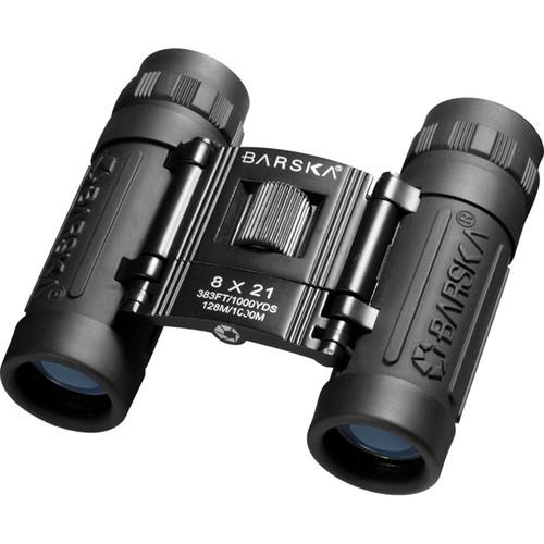 Barska  8x21 Lucid View Binocular (Black) AB10108