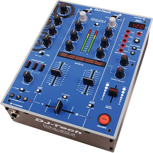 DJ-Tech DJM-303 Twin USB DJ Mixer (Red) DJM303REDEDITION