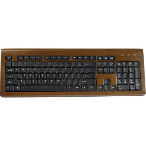 Impecca Bamboo Designer Keyboard (Mahogany) KBB104
