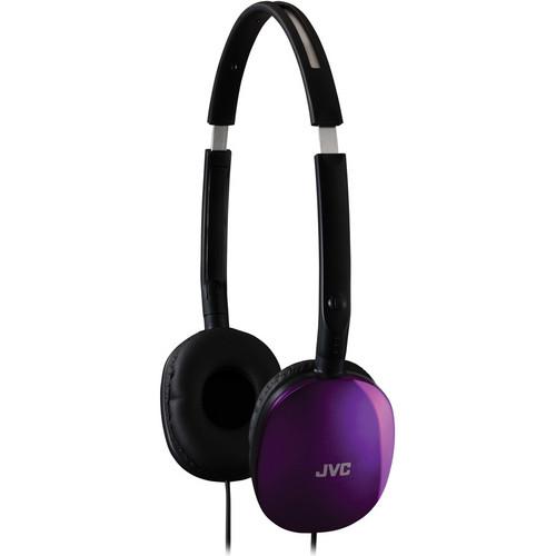 JVC HA-S160 FLATS On-Ear Stereo Headphones (Violet) HA-S160-V