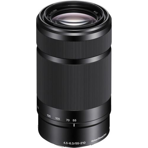 Sony E 55-210mm f/4.5-6.3 OSS E-Mount Lens (Silver) SEL55210, Sony, E, 55-210mm, f/4.5-6.3, OSS, E-Mount, Lens, Silver, SEL55210,