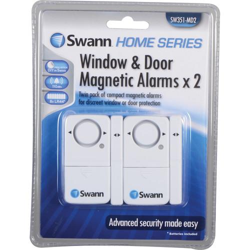 Swann Magnetic Window/Door Alarm (Pack of 2) SW351-MD2, Swann, Magnetic, Window/Door, Alarm, Pack, of, 2, SW351-MD2,