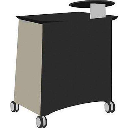 Vaddio Instrukt Lectern with Casters (Oiled Cherry)