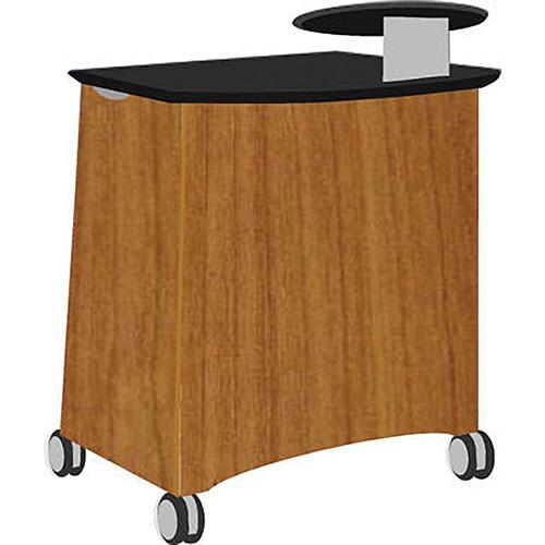 Vaddio Instrukt Lectern with Casters (Oiled Cherry), Vaddio, Instrukt, Lectern, with, Casters, Oiled, Cherry,