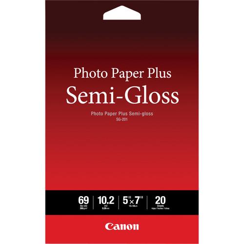 Canon SG-201 Photo Paper Plus Semi-Gloss 1686B061, Canon, SG-201, Paper, Plus, Semi-Gloss, 1686B061,