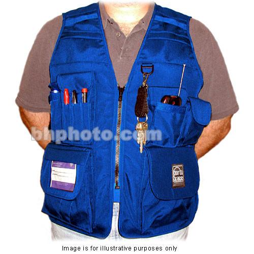 Porta Brace VV-M Videographer Vest (Large, Blue) VV-L