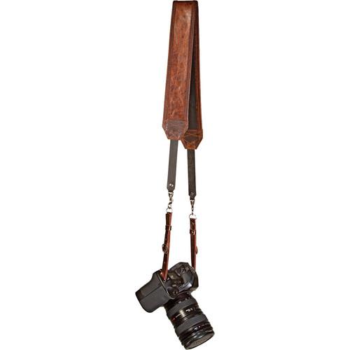 Heavy Leather NYC Classic Leather Camera Strap HLNYC.CAM.06.BK