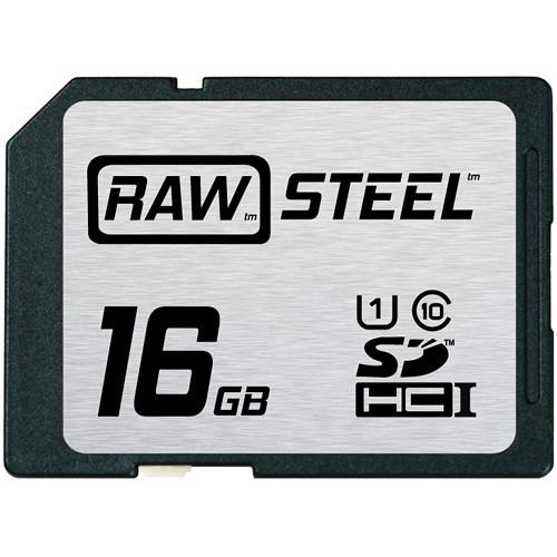 Hoodman 8GB SDHC Memory Card RAW STEEL Class 10 RAWSDHC8GBU1