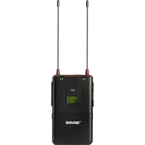 Shure FP5 Wireless Portable Receiver (G4: 470 - 494MHz) FP5-G4, Shure, FP5, Wireless, Portable, Receiver, G4:, 470, 494MHz, FP5-G4