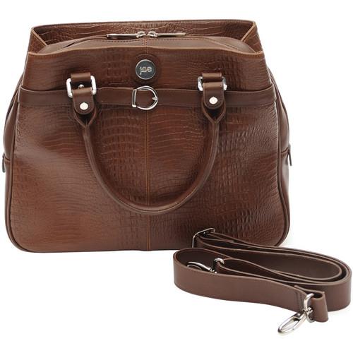 Jill-E Designs Laptop Career Bag - Brown Croc Leather 373601