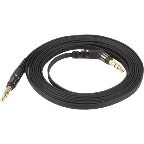 Scosche flatOUT - Flat Audio Cable (Black, 3') AUX3FBK, Scosche, flatOUT, Flat, Audio, Cable, Black, 3', AUX3FBK,