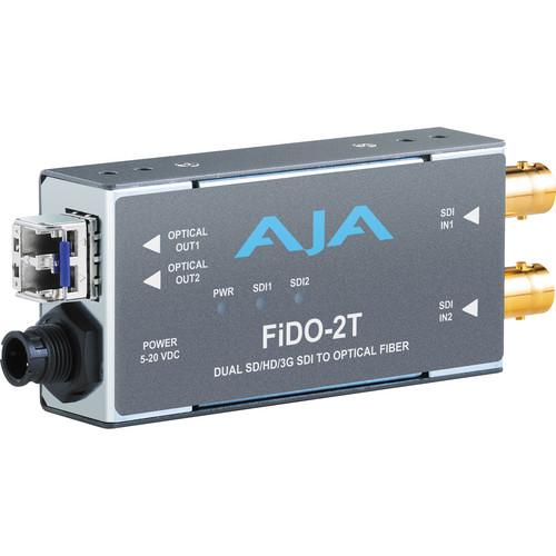 AJA FiDO Dual Channel LC Fiber to 3G-SDI Mini Converter FIDO-2R
