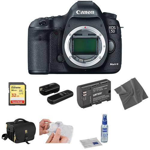 Canon EOS 5D Mark III DSLR Camera Body Deluxe Kit