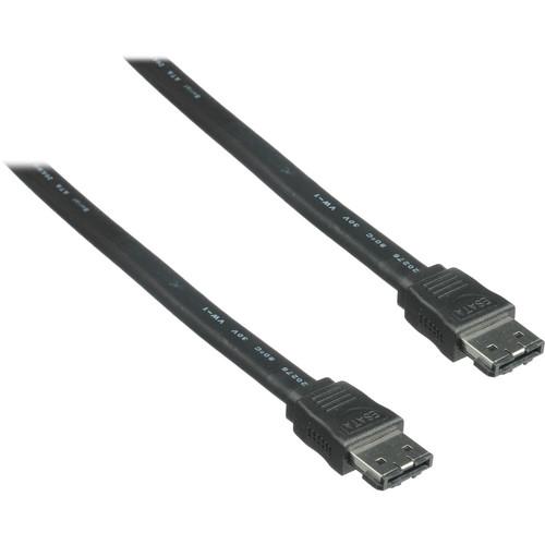 Pearstone 3.3' eSATA Male to eSATA Male Cable (Black) ESATA-13B