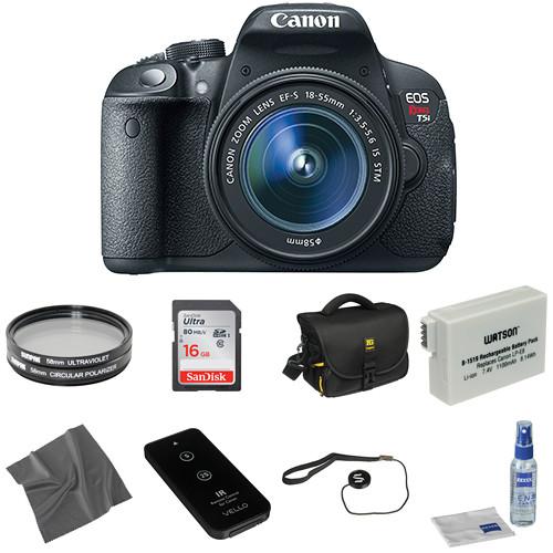 Canon EOS Rebel T5i DSLR Camera with 18-55mm Lens 8595B003