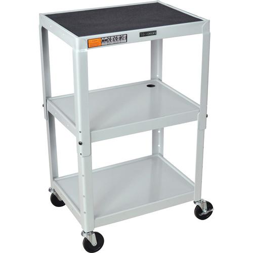 H. Wilson W42A Adjustable Steel AV Cart with 3 Shelves W42ABY