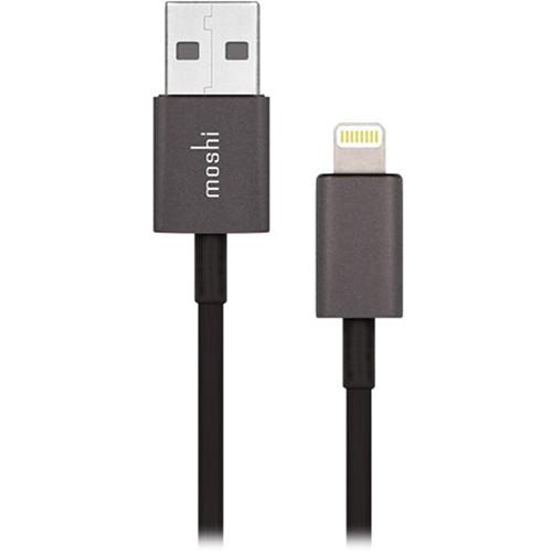 Moshi 3.2' USB Cable with Lightning Connector (Black) 99MO023006, Moshi, 3.2', USB, Cable, with, Lightning, Connector, Black, 99MO023006