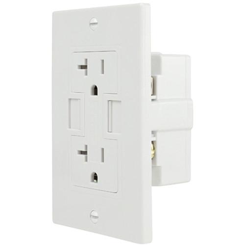 NewerTech Power2U AC/USB Wall Outlet (15A, White) NWTPWR2U15ATRW