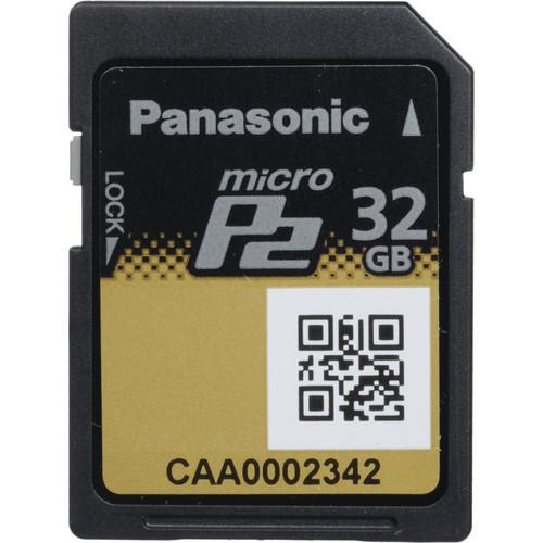 Panasonic 64GB microP2 UHS-II Memory Card AJ-P2M064AG, Panasonic, 64GB, microP2, UHS-II, Memory, Card, AJ-P2M064AG,