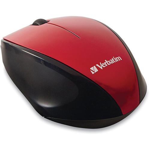 Verbatim Wireless Multi-Trac Blue LED Optical Mouse (Red) 97995, Verbatim, Wireless, Multi-Trac, Blue, LED, Optical, Mouse, Red, 97995
