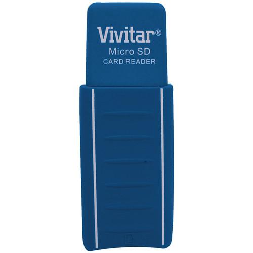 Vivitar Micro SD Card Reader / Writer (Blue) VIV-RW-1000-BLU