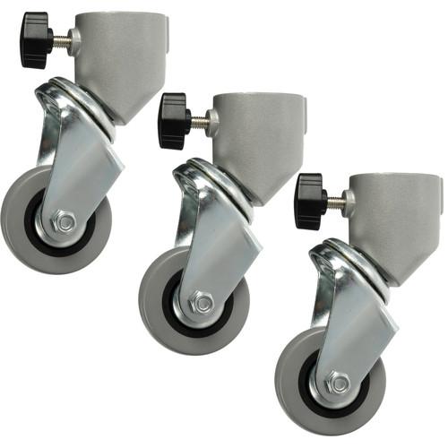 Impact Caster Set for Light Stands with 25mm Tubular Leg 1025, Impact, Caster, Set, Light, Stands, with, 25mm, Tubular, Leg, 1025