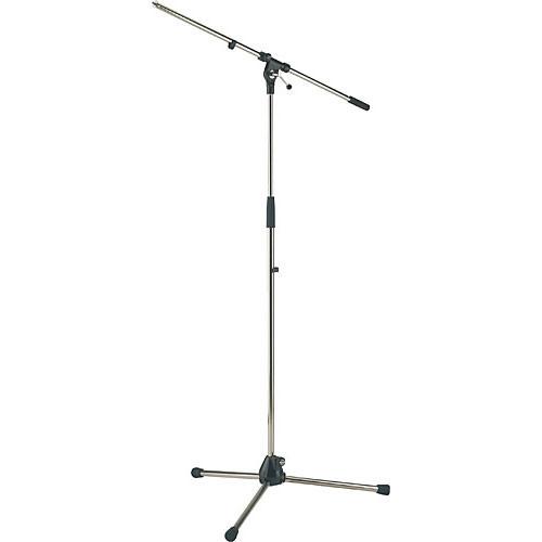 K&M 21020 Tripod Microphone Stand with Boom (Black) 21020-500-55