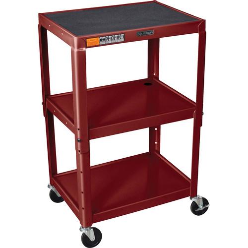 H. Wilson W42A Adjustable Steel AV Cart with 3 Shelves W42AG, H., Wilson, W42A, Adjustable, Steel, AV, Cart, with, 3, Shelves, W42AG,