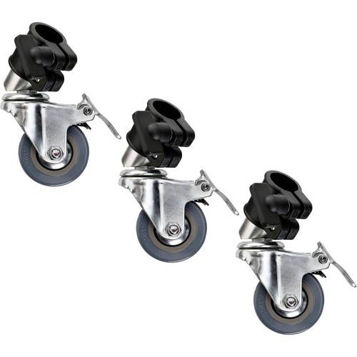 Impact Locking Caster Set for Light Stands with 25mm LSA-LW25