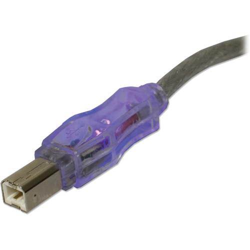 QVS USB 2.0 Male to Male Translucent Cable CC2209C-06PRL, QVS, USB, 2.0, Male, to, Male, Translucent, Cable, CC2209C-06PRL,