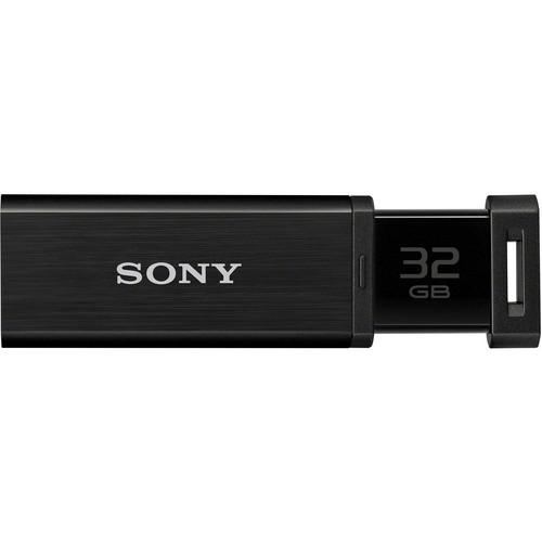 Sony 32GB MicroVault Mach USM-QX Flash Drive (Black) USM32GQX/B, Sony, 32GB, MicroVault, Mach, USM-QX, Flash, Drive, Black, USM32GQX/B