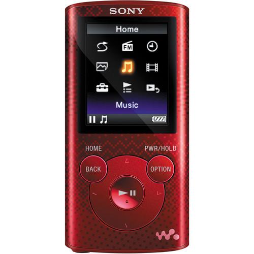 Sony 8GB NWZ-E384 Series Walkman MP3 Player (Red) NWZE384RED, Sony, 8GB, NWZ-E384, Series, Walkman, MP3, Player, Red, NWZE384RED,