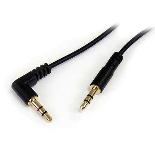 StarTech Right Angle 3.5mm to 3.5mm Stereo Audio Cable MU6MMSRA