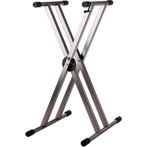 Strukture Knockdown 2X Aluminum Keyboard Stand SK2XA-BK, Strukture, Knockdown, 2X, Aluminum, Keyboard, Stand, SK2XA-BK,