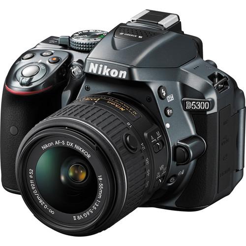 Nikon D5300 DSLR Camera with 18-55mm Lens (Black) 1522, Nikon, D5300, DSLR, Camera, with, 18-55mm, Lens, Black, 1522,
