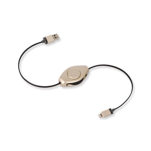 ReTrak Retractable Lightning Charge and Sync Cable ETLTUSBGN, ReTrak, Retractable, Lightning, Charge, Sync, Cable, ETLTUSBGN,