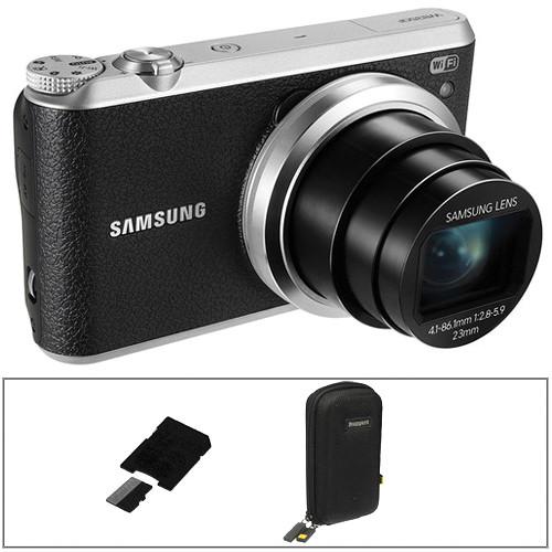 Samsung WB350F Smart Digital Camera Basic Kit (Black), Samsung, WB350F, Smart, Digital, Camera, Basic, Kit, Black,
