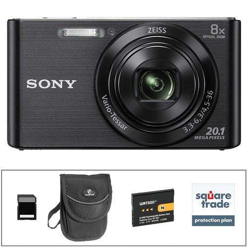Sony DSC-W830 Digital Camera Deluxe Kit (Silver), Sony, DSC-W830, Digital, Camera, Deluxe, Kit, Silver, Video