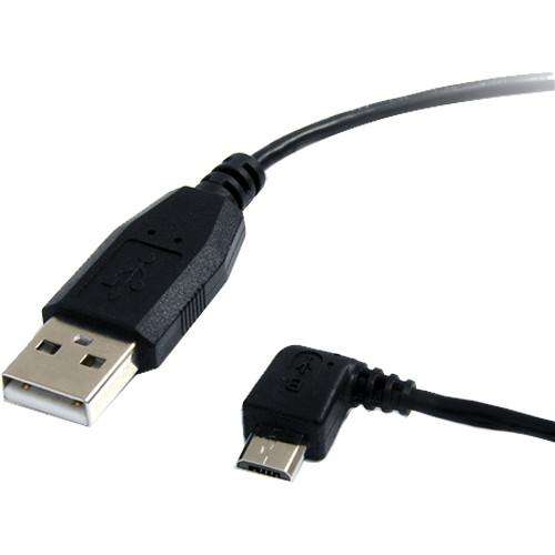StarTech USB 2.0 Type-A Male to Left-Angle Micro-USB UUSBHAUB3LA