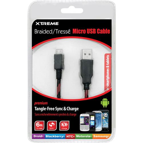 Xtreme Cables Micro USB 2.0 Sync and Charge Cable 92391, Xtreme, Cables, Micro, USB, 2.0, Sync, Charge, Cable, 92391,