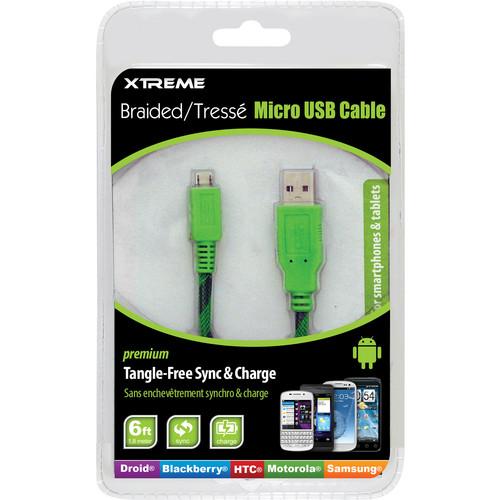 Xtreme Cables Micro USB 2.0 Sync and Charge Cable 92395, Xtreme, Cables, Micro, USB, 2.0, Sync, Charge, Cable, 92395,