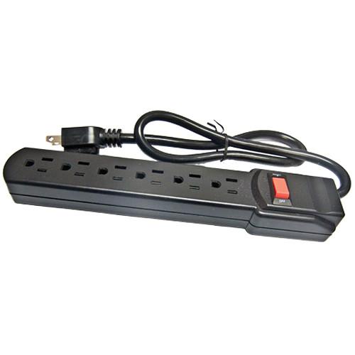 Comprehensive 6-Outlet Surge Protector with 3' Power CPWR-SP6-3W