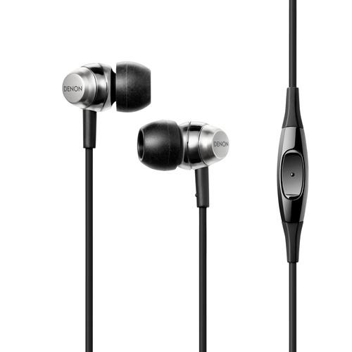 Denon AH-C50MA Music Maniac In-Ear Headphones (Black) AHC50MABK, Denon, AH-C50MA, Music, Maniac, In-Ear, Headphones, Black, AHC50MABK