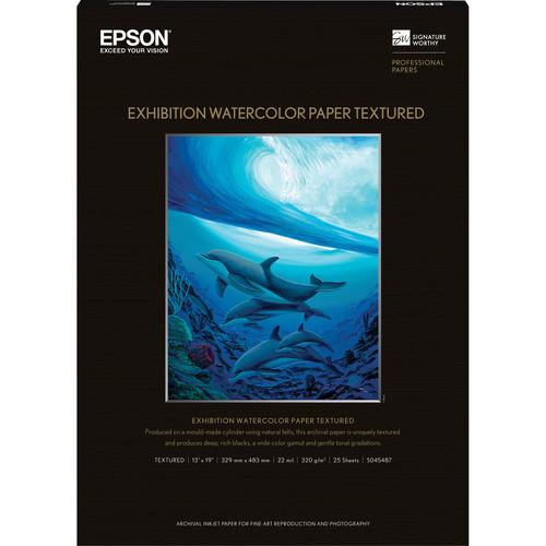 Epson Exhibition Watercolor Paper Textured S045487, Epson, Exhibition, Watercolor, Paper, Textured, S045487,