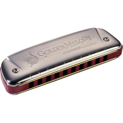 Hohner Golden Melody Harmonica With Retail Box (Key of B), Hohner, Golden, Melody, Harmonica, With, Retail, Box, Key, of, B,