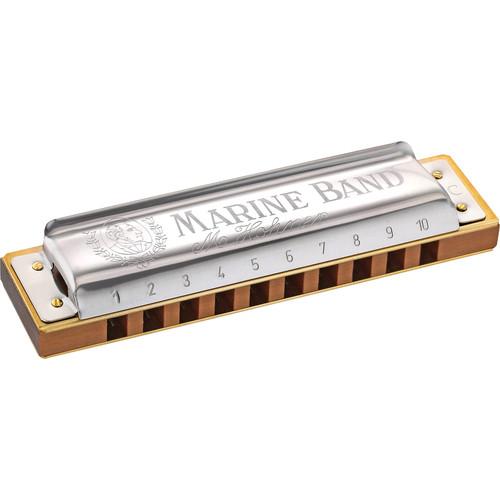 Hohner Hohner Marine Band Harmonica with Retail Box 1896BX-G#