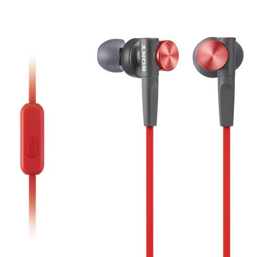 Sony MDR-XB50AP Extra Bass Earbud Headset (Red) MDRXB50AP/R, Sony, MDR-XB50AP, Extra, Bass, Earbud, Headset, Red, MDRXB50AP/R,